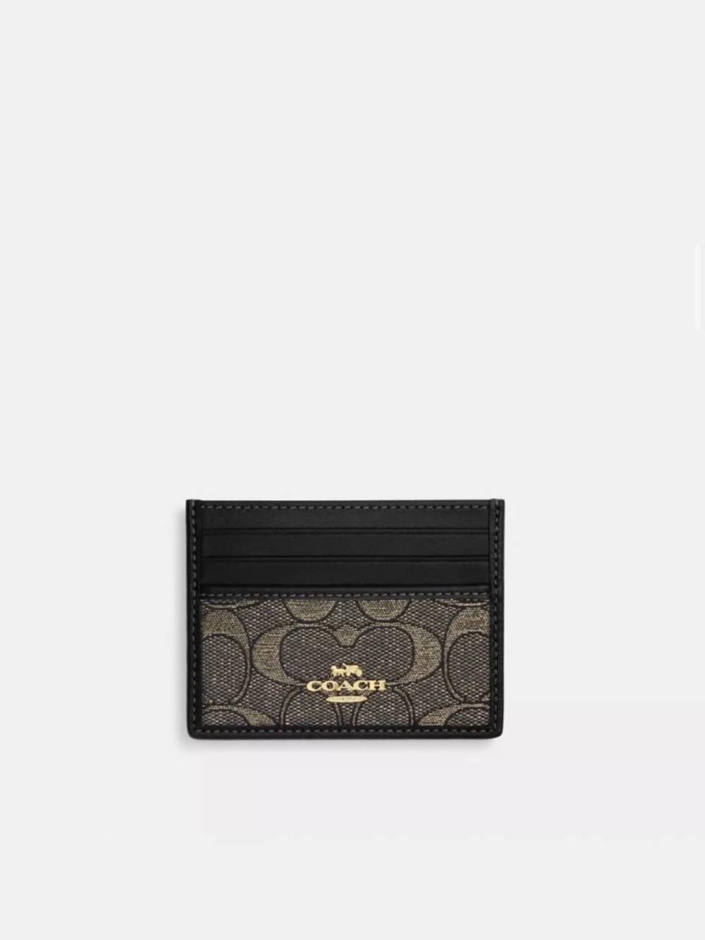 Coach Black ID Card Wallet